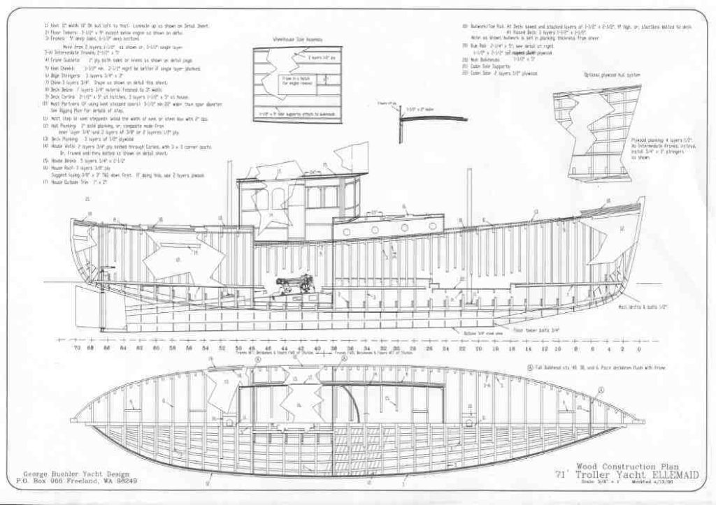 71′ Ellemaid – George Buehler Yacht Design