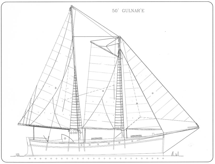 50′ Gulnar’e Heavy Duty Schooner Buehler Yacht Design